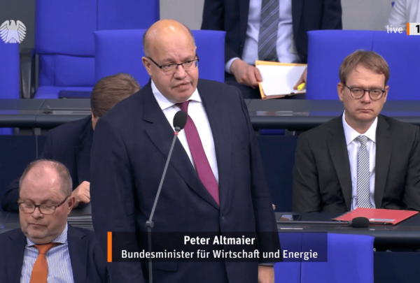 Befragung von Wirtschaftsminister Altmaier am 13.11.19